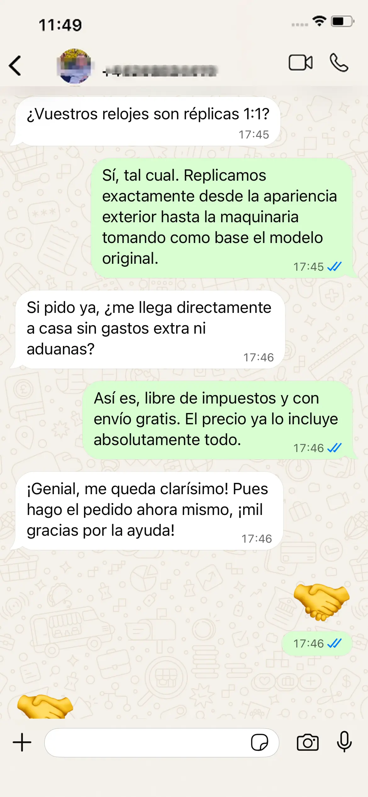 Calidad precintada de fábrica